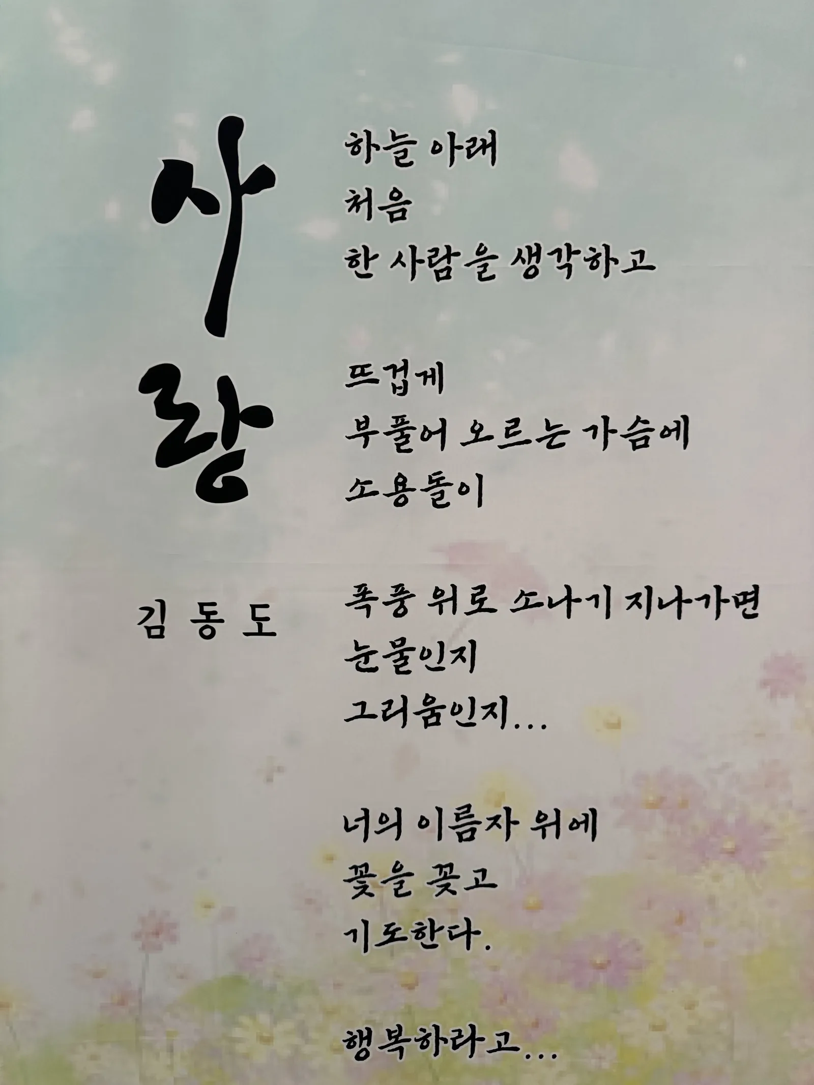 시화 작품 전시 — 시와 그림이 어우러진 화폭