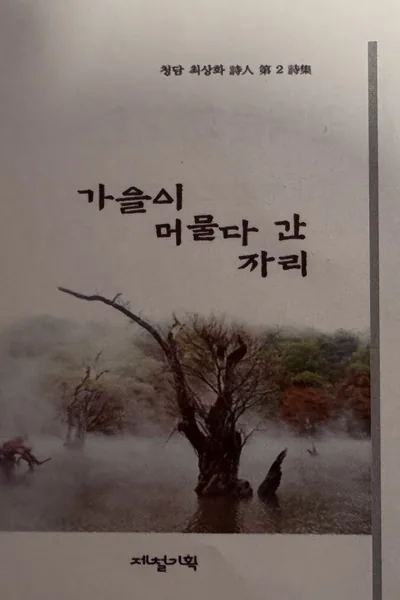 가을이 머물다 간 자리 — 청담 최상화 제2시집 표지